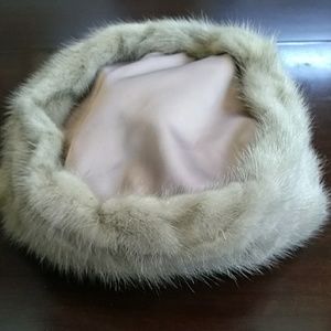 Vintage Authentic Fur/Satin Hat from Deborah